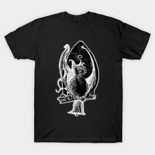 The Haunter of the Dark - negative - Lovecraftian inspired art and designs T-Shirt